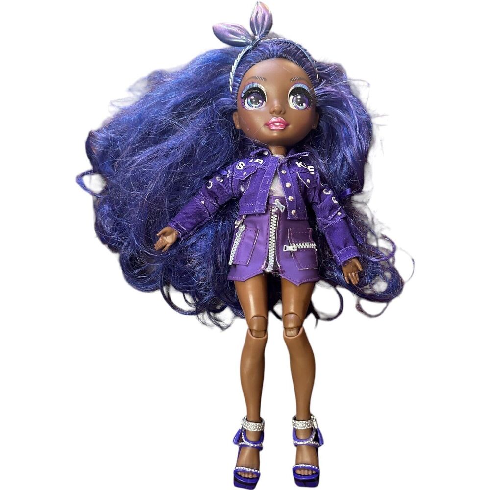 Rainbow High Krystal Bailey Fashion Doll Dark Purple Clothes Sparkle 2019